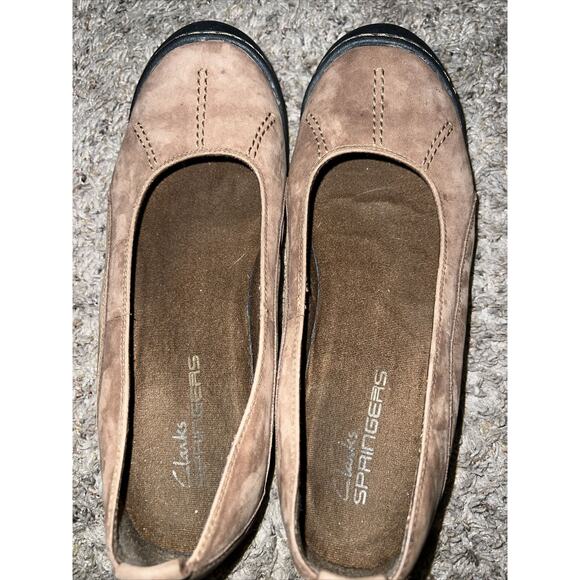 Womens Clarks Springers Leather uppers brown size 8.5 M - Picture 2 of 6